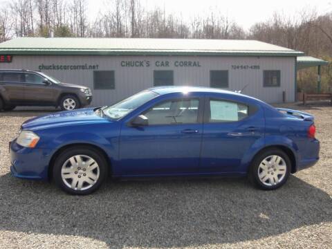 2012 Dodge Avenger for sale at CHUCK'S CAR CORRAL in Mount Pleasant PA