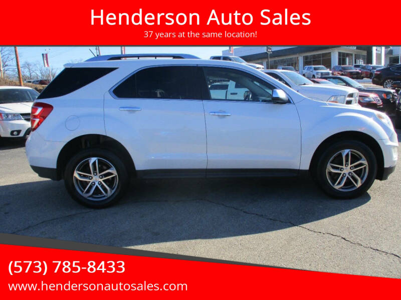 2017 Chevrolet Equinox for sale at Henderson Auto Sales in Poplar Bluff MO