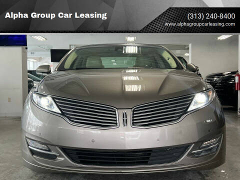 2015 Lincoln MKZ for sale at Alpha Group Car Leasing in Redford MI