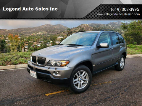 2005 BMW X5 for sale at Legend Auto Sales Inc in Lemon Grove CA