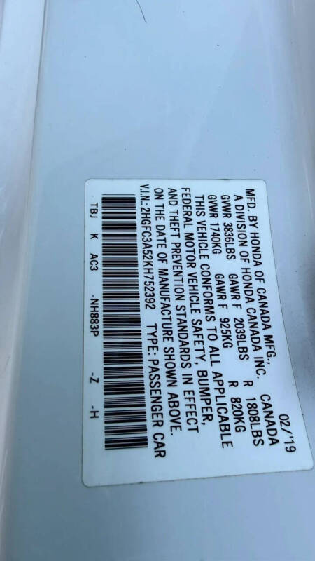 2019 Honda Civic