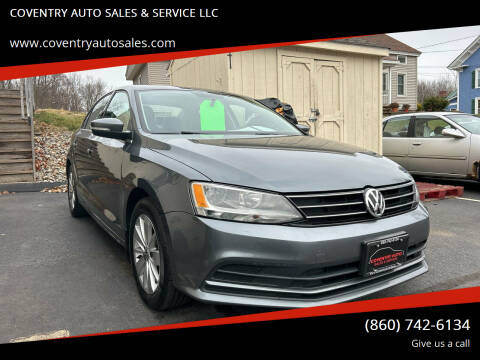 2015 Volkswagen Jetta for sale at COVENTRY AUTO SALES & SERVICE LLC in Coventry CT