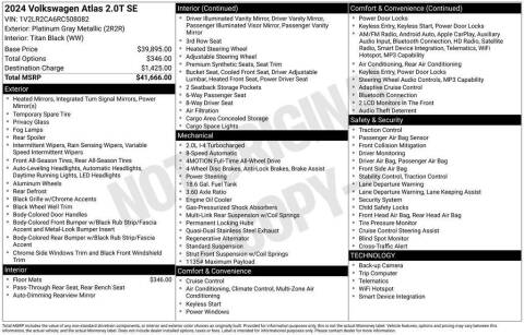 2024 Volkswagen Atlas SE 4Motion