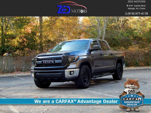2016 Toyota Tundra for sale at Zed Motors in Raleigh NC