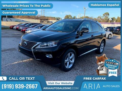 2013 Lexus RX 350 for sale at ARIA AUTO SALES INC in Raleigh NC