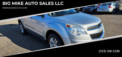 2012 Chevrolet Equinox for sale at BIG MIKE AUTO SALES LLC in Lincoln Park MI