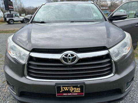 2014 Toyota Highlander for sale at J Wilgus Cars in Selbyville DE