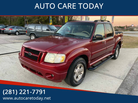 2004 Ford Explorer Sport Trac for sale at AUTO CARE TODAY in Spring TX