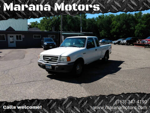 2003 Ford Ranger for sale at Marana Motors in Princeton MN