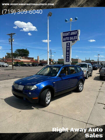 2008 BMW X3 for sale at Right Away Auto Sales in Colorado Springs CO
