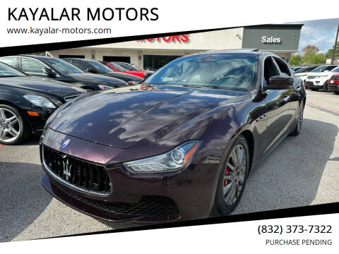 2014 Maserati Ghibli for sale at KAYALAR MOTORS in Houston TX