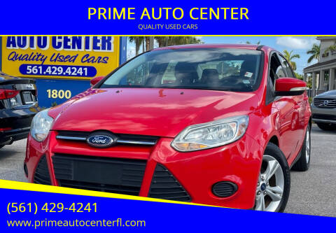 2014 Ford Focus for sale at PRIME AUTO CENTER in Palm Springs FL