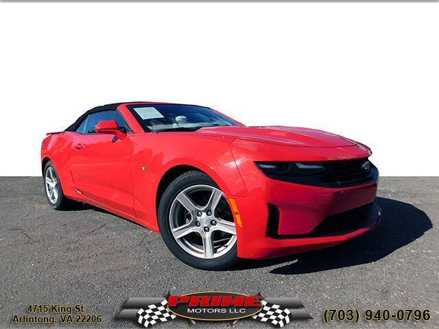 2019 Chevrolet Camaro for sale at PRIME MOTORS LLC in Arlington VA