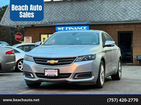 2014 Chevrolet Impala for sale at Beach Auto Sales in Virginia Beach VA