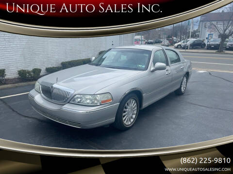 2003 Lincoln Town Car for sale at Unique Auto Sales Inc. in Clifton NJ