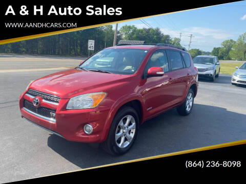 2010 Toyota RAV4 for sale at A & H Auto Sales in Greenville SC