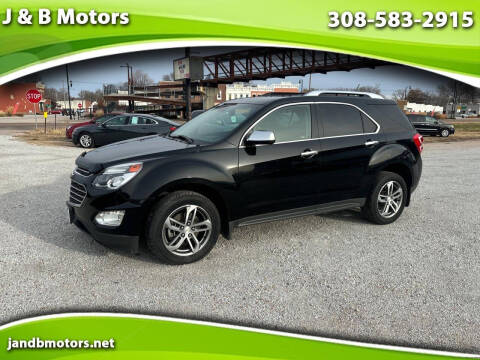 2016 Chevrolet Equinox for sale at J & B Motors in Wood River NE