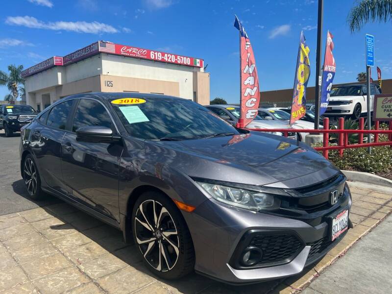 2018 Honda Civic for sale at CARCO SALES & FINANCE in Chula Vista CA