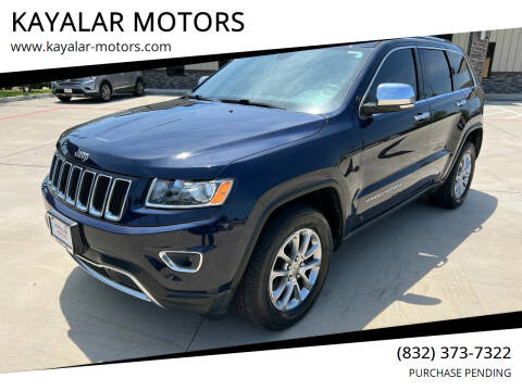 2015 Jeep Grand Cherokee for sale at KAYALAR MOTORS in Houston TX