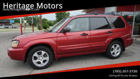 2004 Subaru Forester for sale at Heritage Motors in Topeka KS