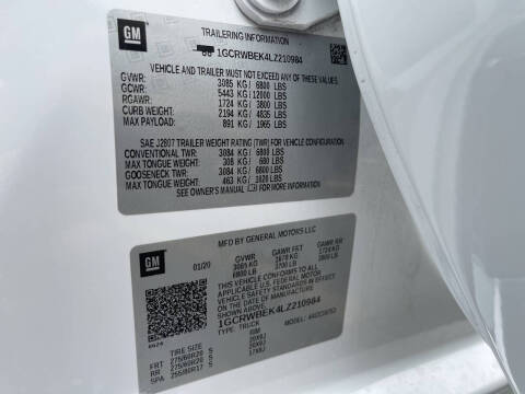 2020 Chevrolet Silverado 1500 Custom