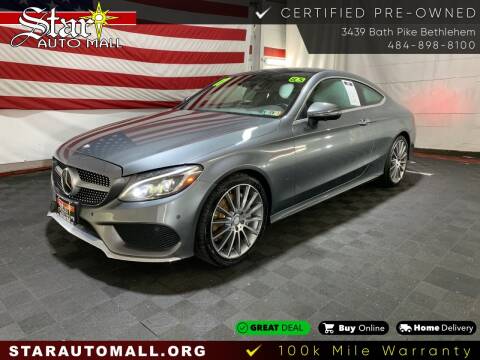 2017 Mercedes-Benz C-Class for sale at STAR AUTO MALL 512 in Bethlehem PA