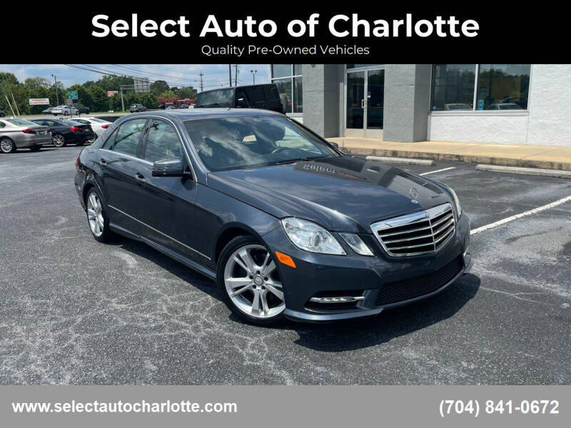 2013 Mercedes-Benz E-Class for sale at Select Auto of Charlotte in Matthews NC