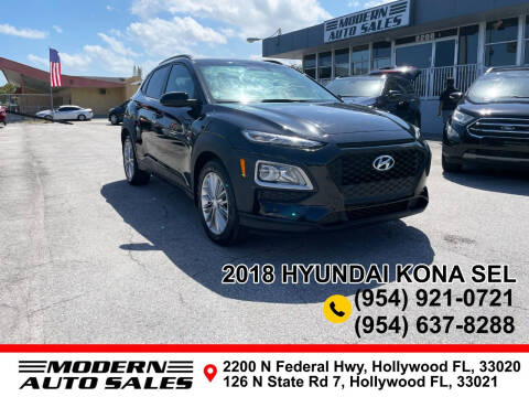 2018 Hyundai Kona for sale at Modern Auto Sales in Hollywood FL