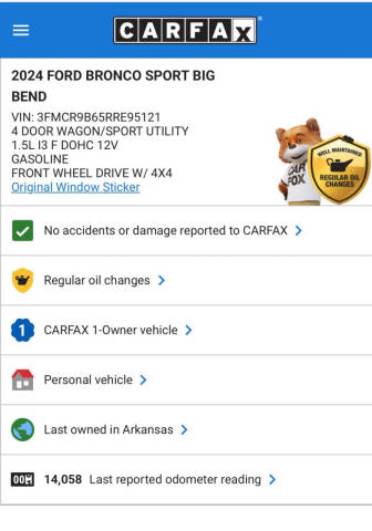 2024 Ford Bronco Sport Big Bend