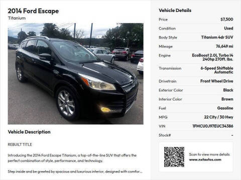2014 Ford Escape Titanium