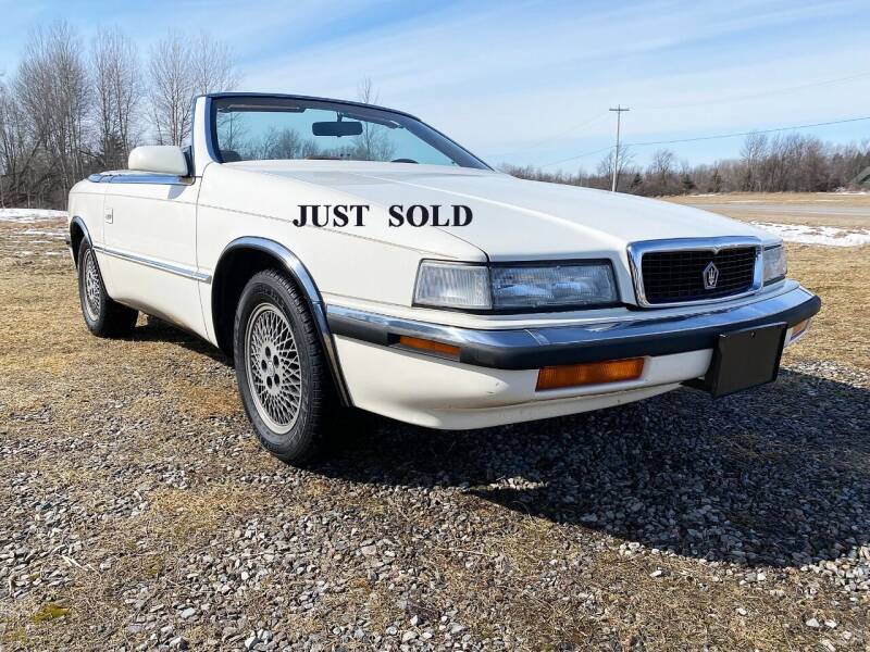 1990 Chrysler TC for sale at AB Classics in Malone NY