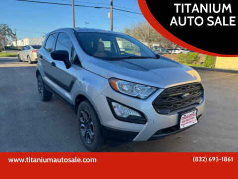 2022 Ford EcoSport for sale at TITANIUM AUTO SALE in Houston TX
