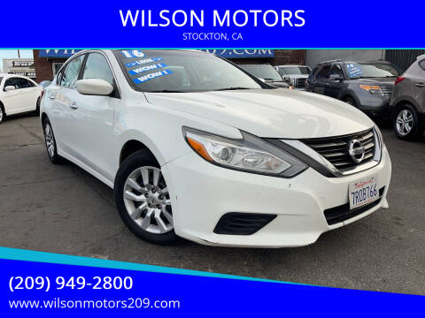 2016 Nissan Altima for sale at WILSON MOTORS in Stockton CA