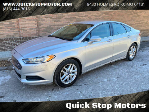 2013 Ford Fusion for sale at Quick Stop Motors in Kansas City MO