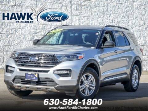 2021 Ford Explorer for sale at Hawk Ford of St. Charles in Saint Charles IL