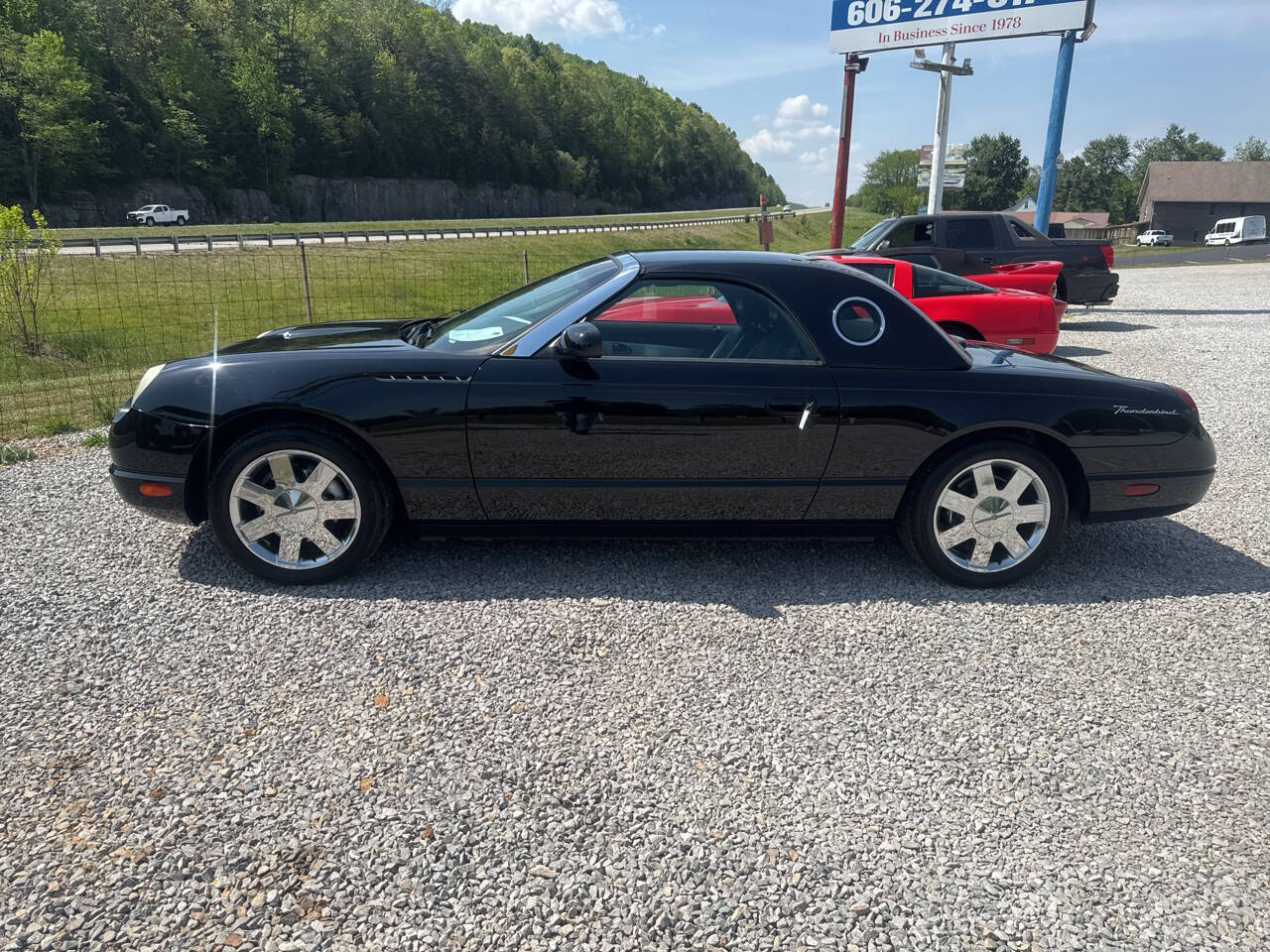 Black 2002 Ford Thunderbird Deluxe Convertible Deluxe 2dr Convertible 2