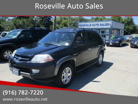 2001 Acura MDX for sale at Roseville Auto Sales in Roseville CA