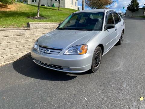 2001 Honda Civic for sale at 4 Below Auto Sales in Willow Grove PA