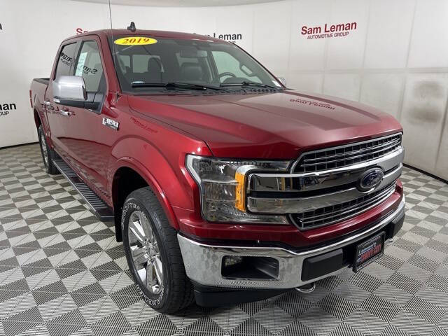 Used 2019 Ford F-150 Lariat with VIN 1FTEW1E44KKE30563 for sale in Bloomington, IL