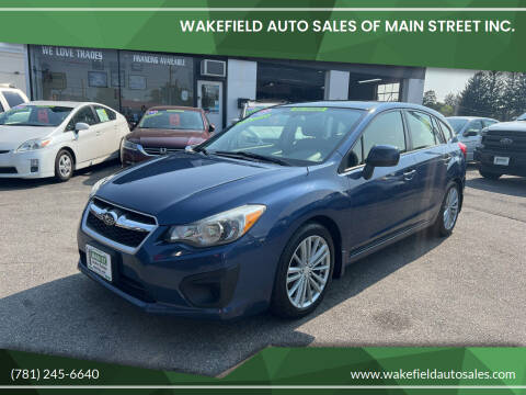2013 Subaru Impreza for sale at Wakefield Auto Sales of Main Street Inc. in Wakefield MA