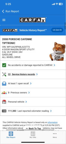 2008 Porsche Cayenne Tiptronic