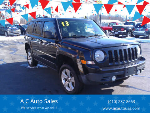 2013 Jeep Patriot for sale at A C Auto Sales in Elkton MD
