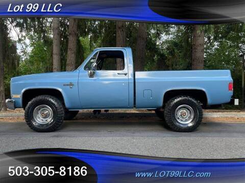 1986 Chevrolet C/K 10 Series for sale at LOT 99 LLC in Milwaukie OR