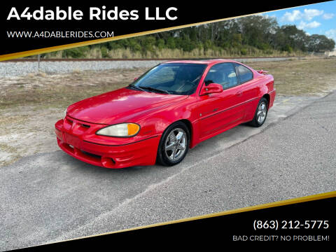 2001 Pontiac Grand Am for sale at A4dable Rides LLC in Haines City FL