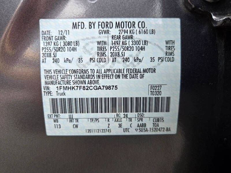 2012 Ford Explorer Limited