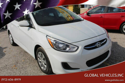 2017 Hyundai Accent for sale at Global Vehicles,Inc in Irving TX