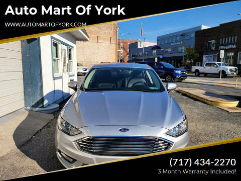 2018 Ford Fusion for sale at Auto Mart Of York in York PA