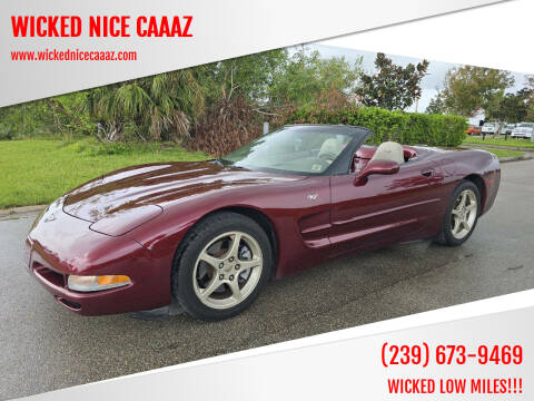 2003 Chevrolet Corvette for sale at WICKED NICE CAAAZ in Cape Coral FL