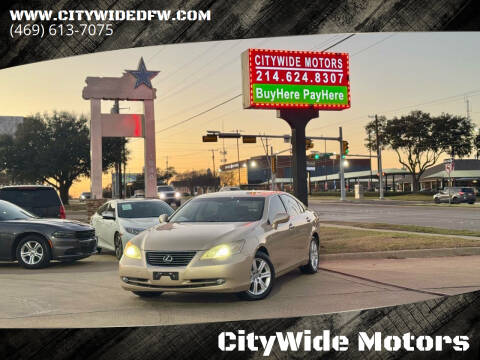 2007 Lexus ES 350 for sale at CityWide Motors in Garland TX