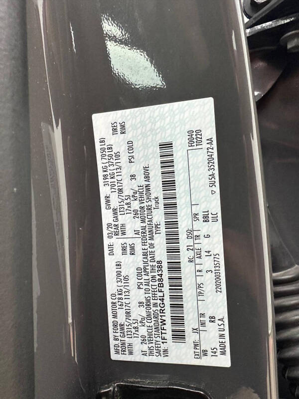 2020 Ford F-150 Raptor